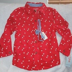 Girls Cat &Jack shirt with hearts